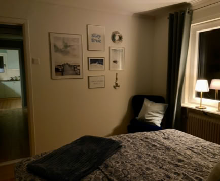Blaues Schlafzimmer