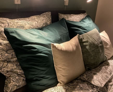 Grünes Schlafzimmer