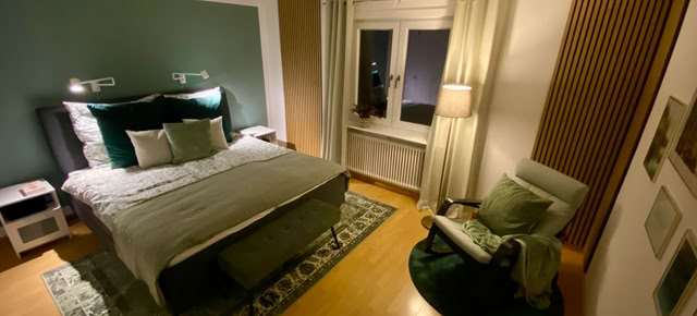 Themenschlafzimmer Grün