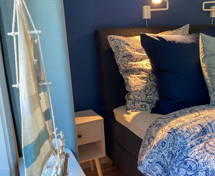 Themenschlafzimmer Blau