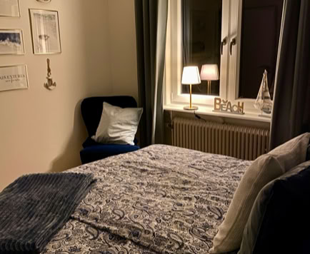 Blaues Schlafzimmer