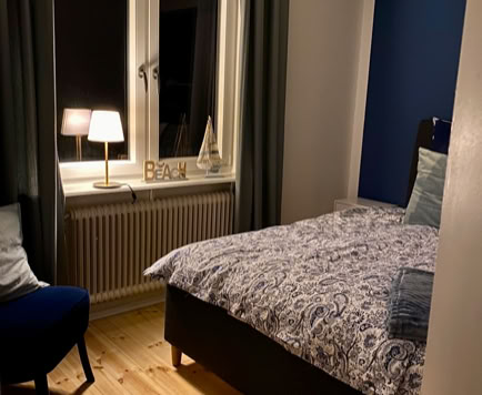 Blaues Schlafzimmer